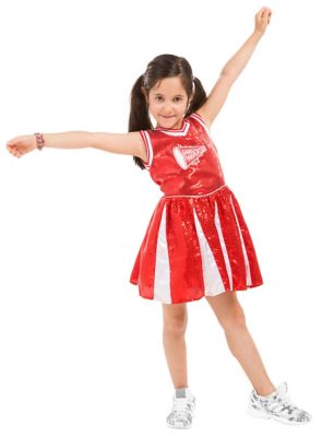 Costume de pom-pom girl taille 40/42 - Rouge/Blanc - Costume de