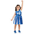 buttinette Cheerleader Kleid "Wild Chicks" für Mädchen, blau/weiss