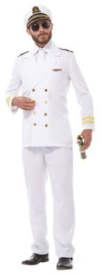 Costume De Capitaine Pour Hommes, Blanc | Acheter En Ligne Sur Déguisement  Buttinette