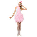 buttinette Costume "flamant rose" pour femmes, rose/blanc