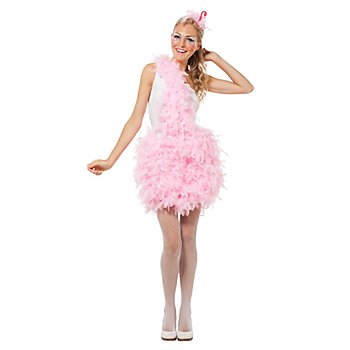 buttinette Costume 'flamant rose' pour femmes, rose/blanc