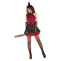 buttinette Hexen-Kostüm "Sexy Hexy" für Damen, schwarz/pink