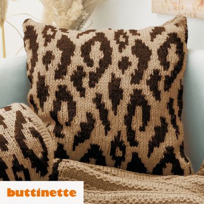 buttinette Strickanleitung – Kissenhülle aus Woll Butt Heidi
