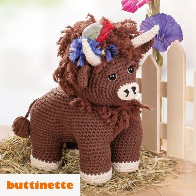 Häkelanleitung – Hochlandrind aus Woll Butt Lisa