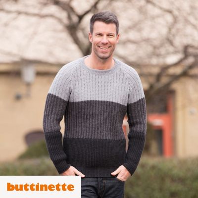 Strickanleitung – Raglan-Pullover im Mustermix aus Woll Butt Innsbruck