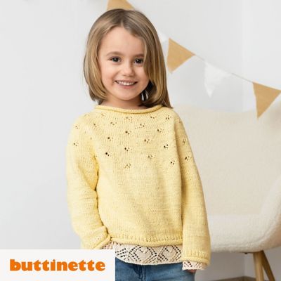 Strickanleitung – Mädchenpullover aus Woll Butt Primo Adeva