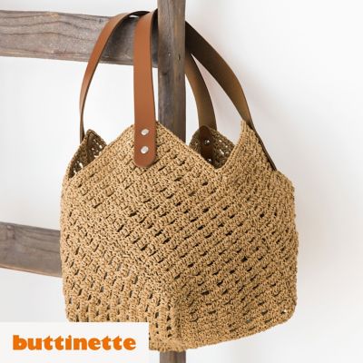 Häkelanleitung – Tasche aus buttinette Papiergarn