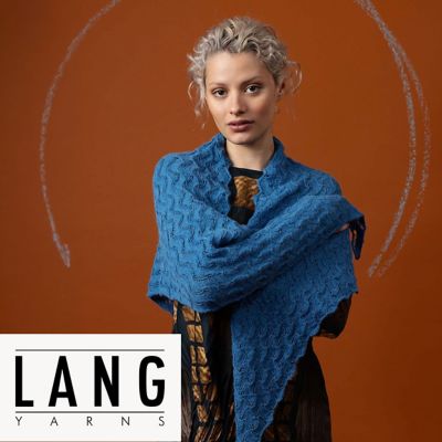 Breipatroon – Driehoekige sjaal 'Cadence' van Lang Yarns Alpaca Soxx 4-draads