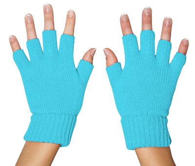 Strick-Handschuhe, hellblau online kaufen