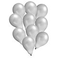 Ballons de baudruche "metallic", argent, Ø 30 cm, 10 pcs