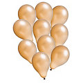 Ballons "metallic", doré, Ø 30 cm, 10 pièces