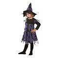 Robe de sorcière "chauve-souris" pour enfants, noir/violet