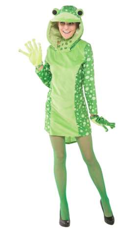 Damen Kostüm Frosch Cape Plüsch Karneval Fasching Gr Orl STD 