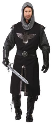 Déguisement de chevalier noir pour hommes