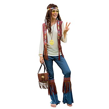 Hippie-Kostüm 'Love & Peace' für Damen