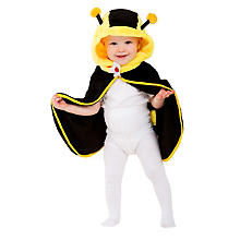 buttinette Cape 'abeille' pour petits enfants, jaune/noir