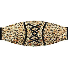 buttinette Ceinture 'aspect léopard', noir/marron/beige