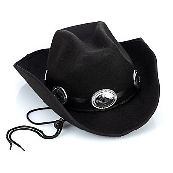Chapeau de cowboy 'shérif noir'