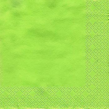Serviettes en papier, vert, 33 x 33 cm, 20 pièces