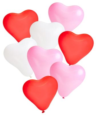 Ballon Coeur Noir 20 Pcs, Baudruche En Forme De Coeur, Ballons De